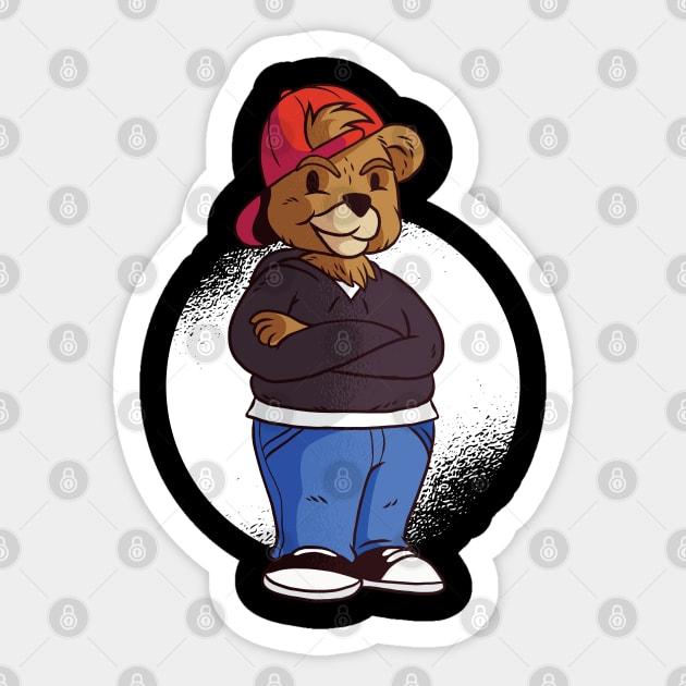 Teenage Bear Sticker by madeinchorley